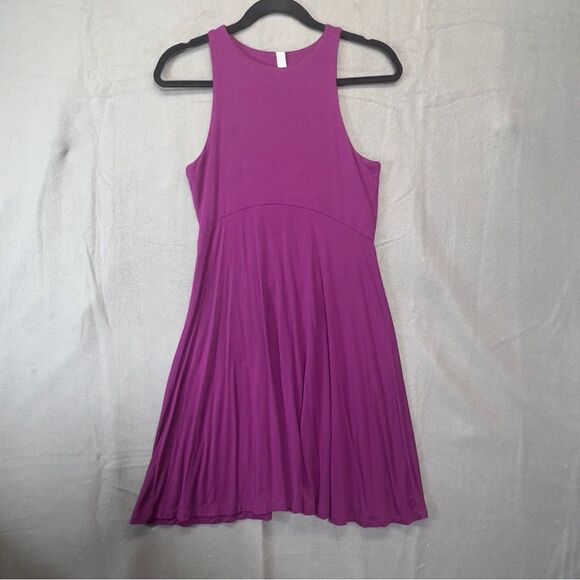 Athleta Santorini Thera Dress in Plum Purple Size XS Sleeveless Knit Jersey - Picture 3 of 15